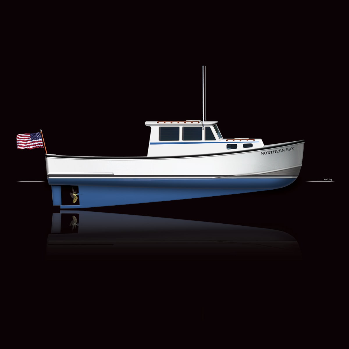 Northern Bay 36: A Downeast lobster boat design - Soundings Online
