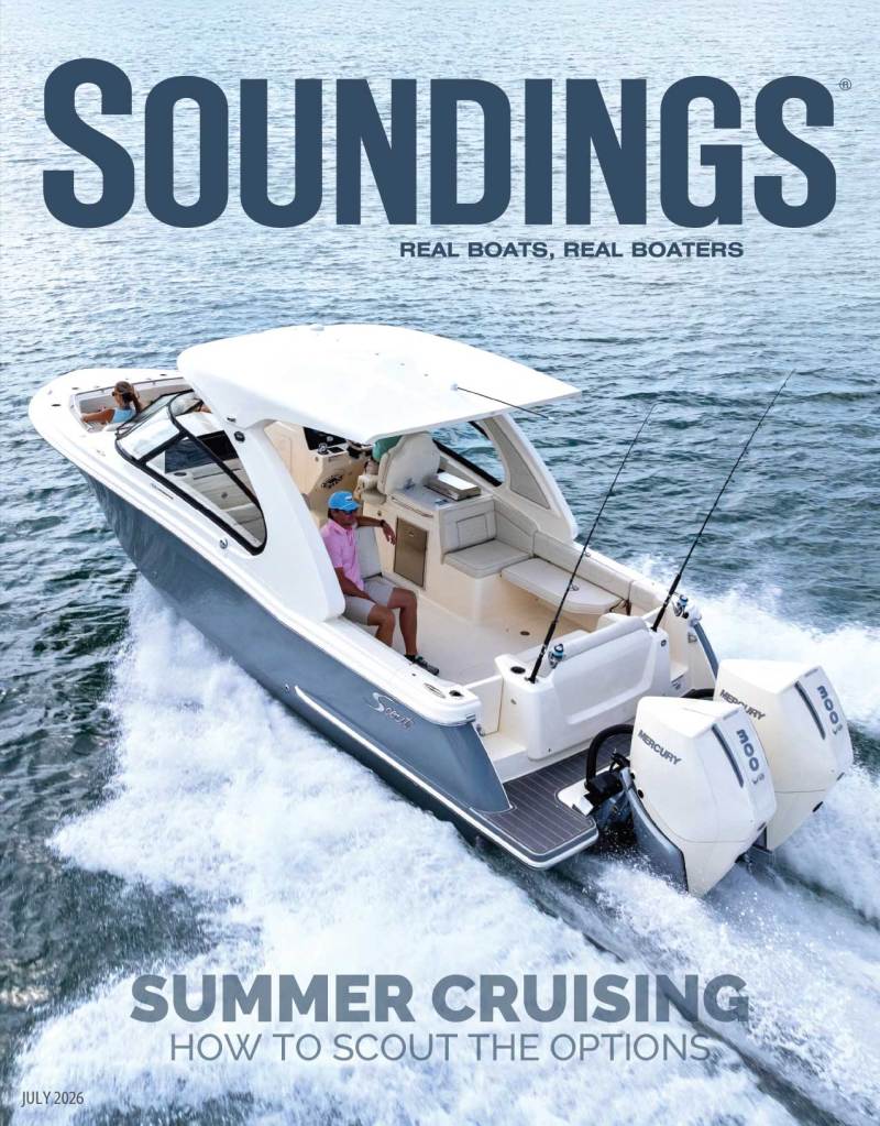 The July 2026 cover of Soundings Online Magazine.