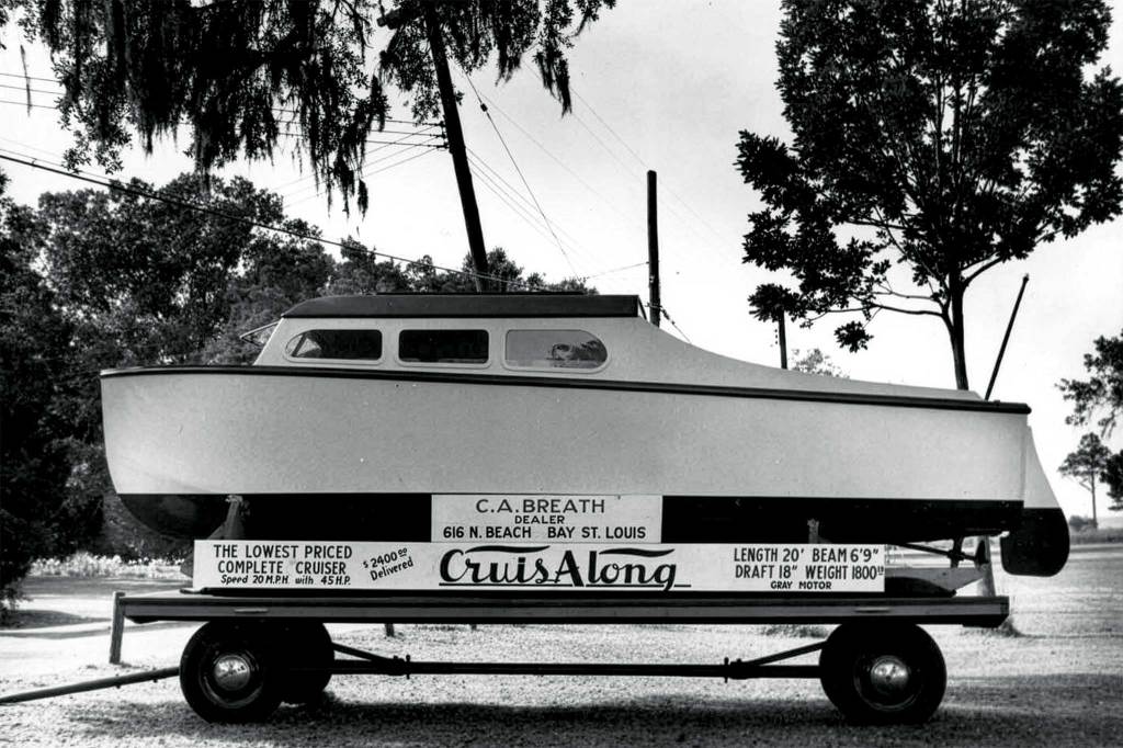 calvert-marine-museum-P-00186-1-Firefly-Upscaler-4x-scale black and white photo of a plywood boat